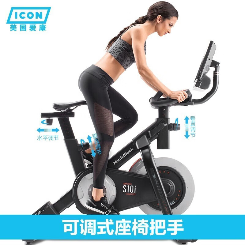 爱康（ICON）动感单车家用电磁控健身自行车彩屏新款商用健身器材 S10i/14718